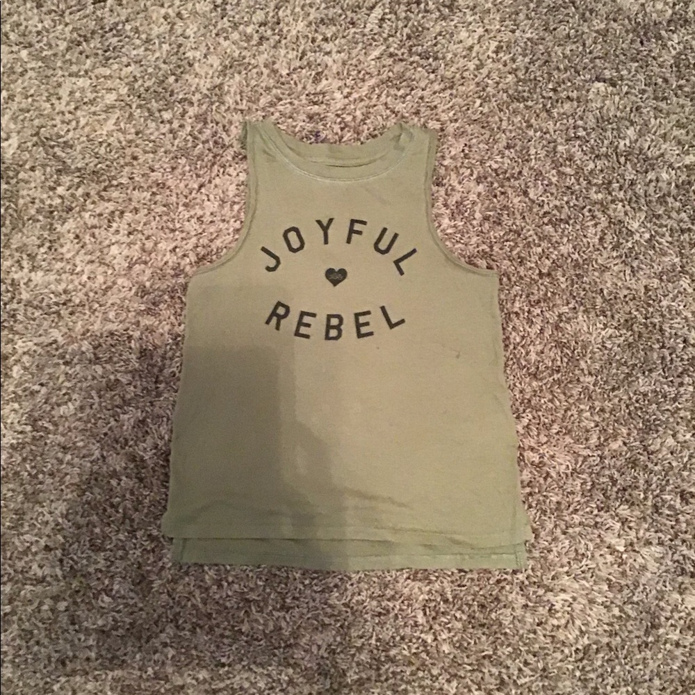 Army green tank top